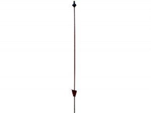 Rantsoenpaal ovaal met metalen krul 105 cm 25 stuks