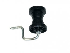 Hoekrol-isolator lint met houtschroef 4 stuks