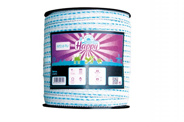 Lint happy TLD T20 wit/turquoise 200m