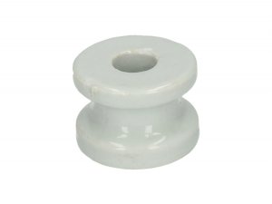 Hoek-rol isolator porselein 40mm