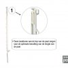 SMARTpost wit 145cm met 13 ogen 5 stuks - Afbeelding 2