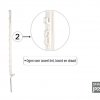 SMARTpost wit 145cm met 13 ogen 5 stuks - Afbeelding 3