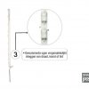 SMARTpost wit 145cm met 13 ogen 5 stuks - Afbeelding 4